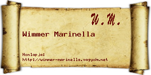 Wimmer Marinella névjegykártya